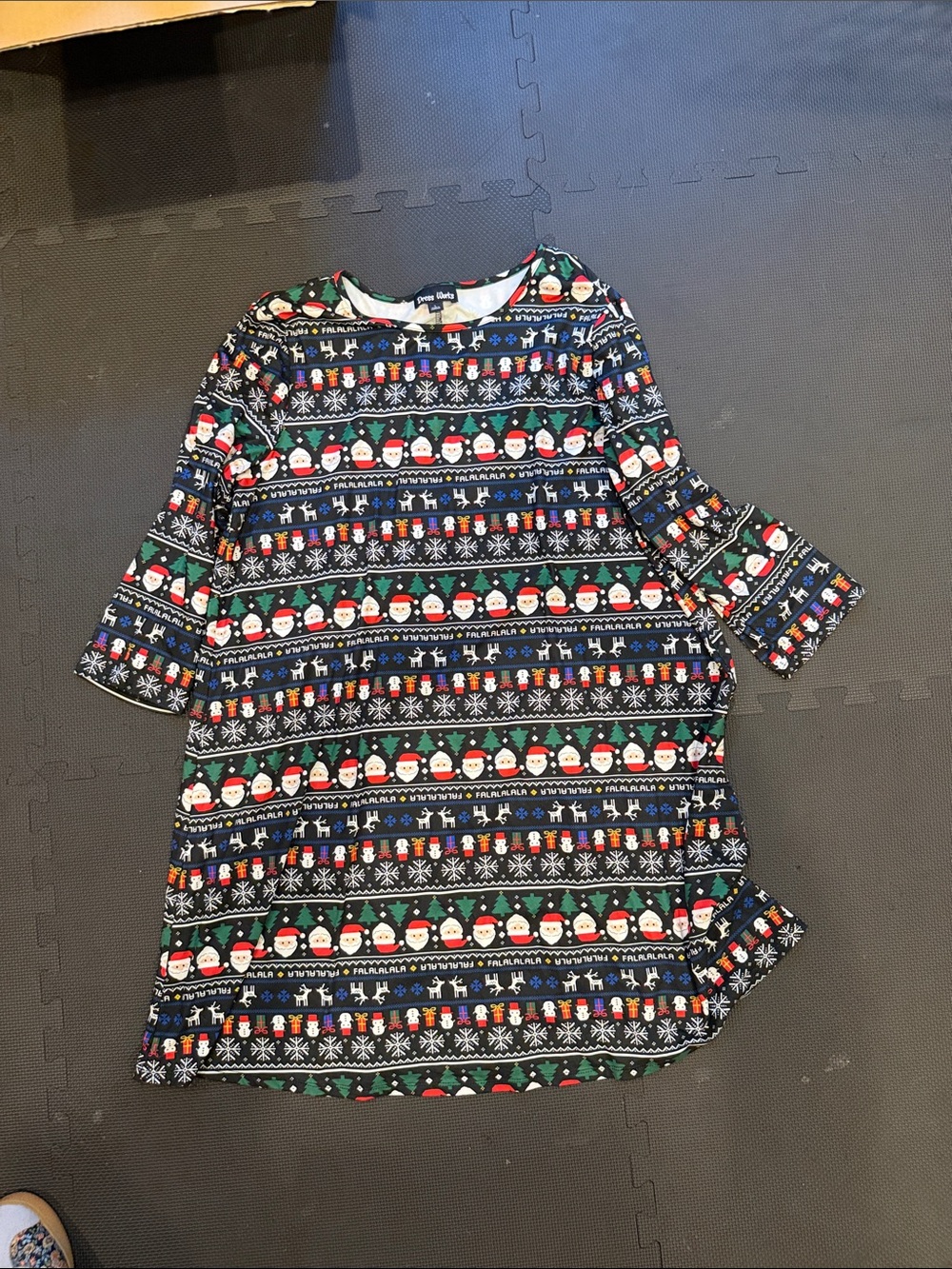 Women’s Holiday Santa Print Dress